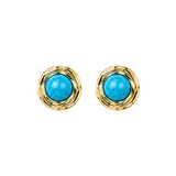 Turquoise Marais Studs