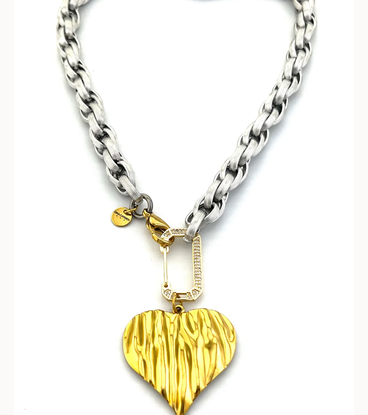 Heart On Lock Necklace