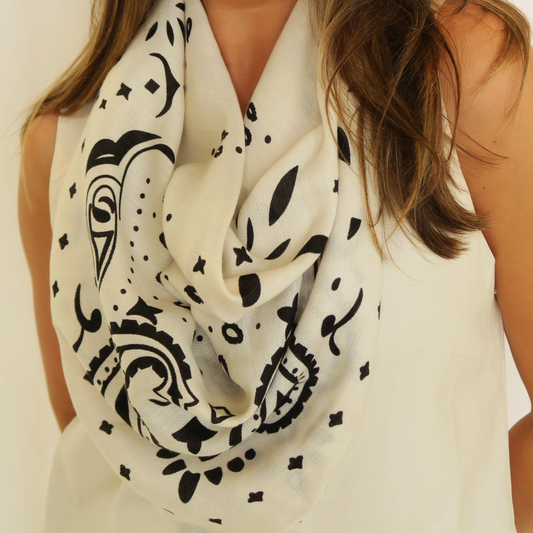 Bandit Ivory Scarf