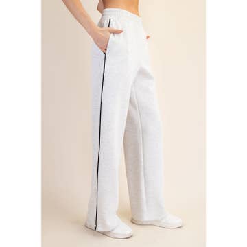 Gray Scuba Piping Pant