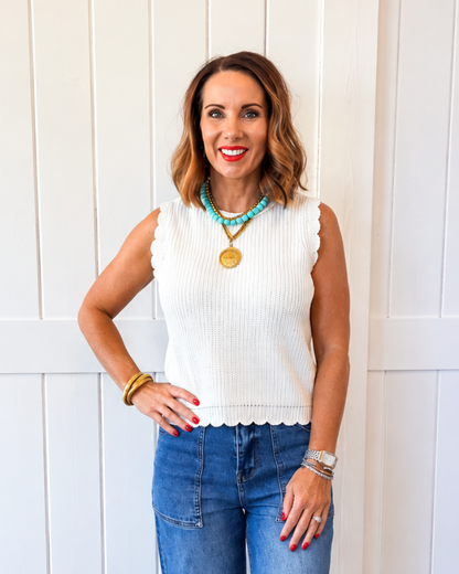Ivory Sweater Tank