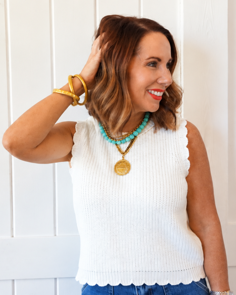 Ivory Sweater Tank