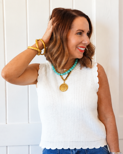 Ivory Sweater Tank