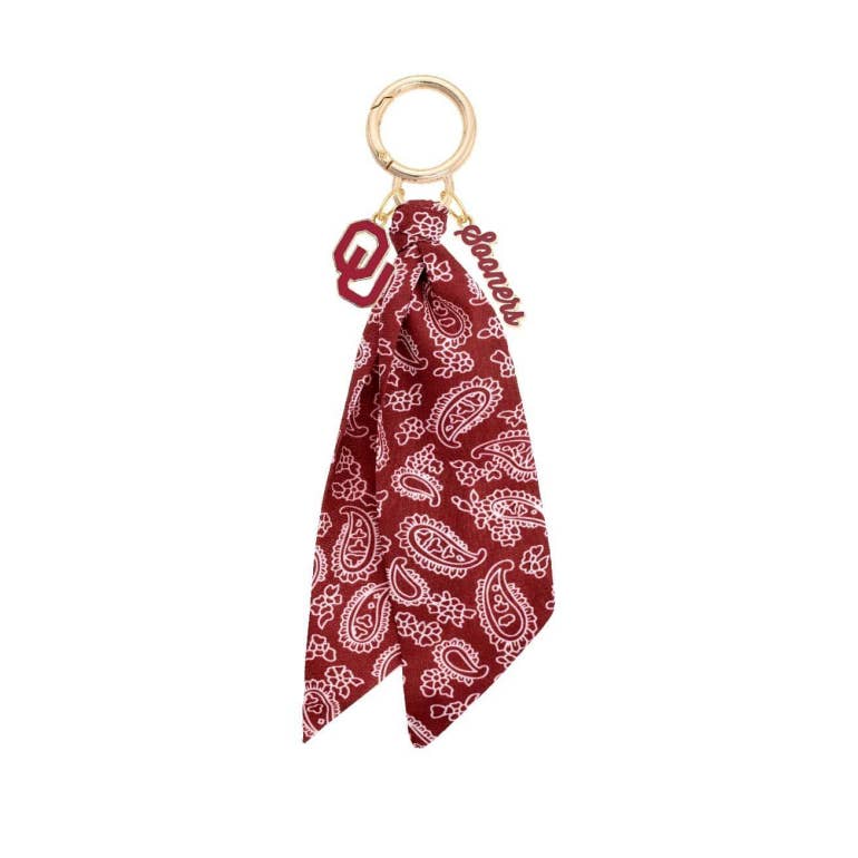 Oklahoma Sooners Bandana Bag Charm