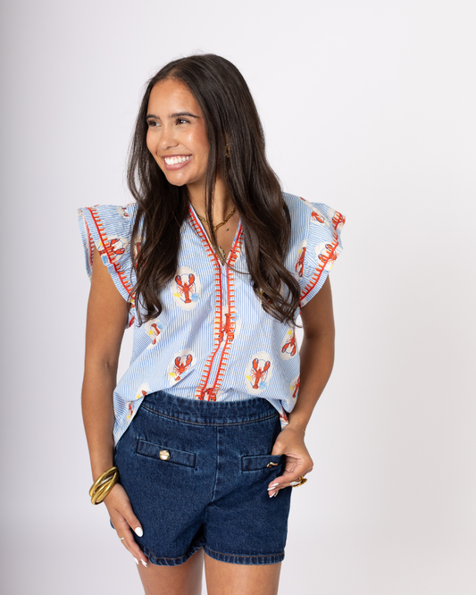 Lobster Print Top