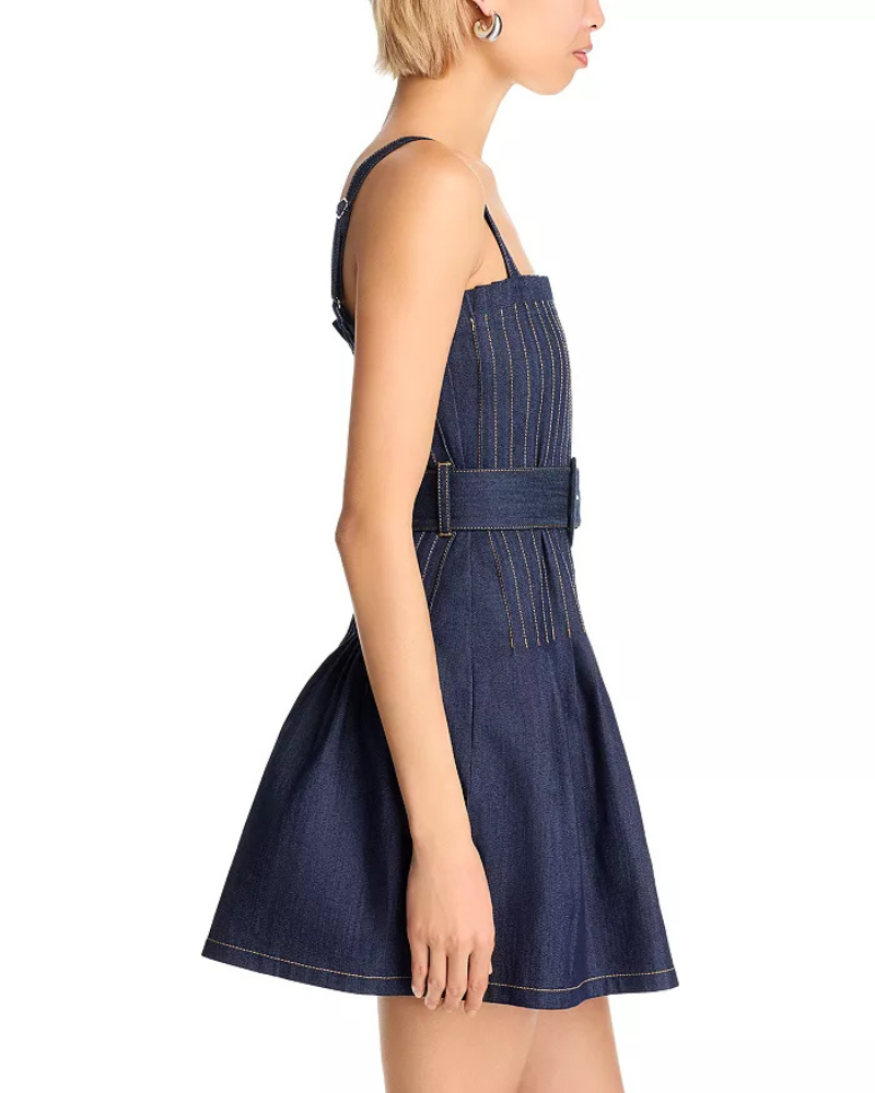 Dark Denim Belt Dress