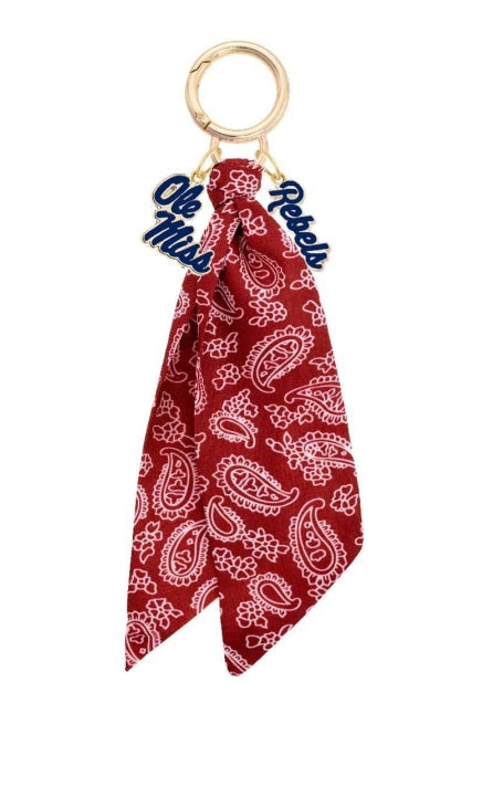 Ole Miss Rebels Bandana Bag Charm