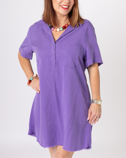 Purple T-Shirt Dress