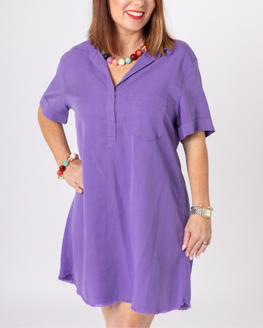 Purple T-Shirt Dress