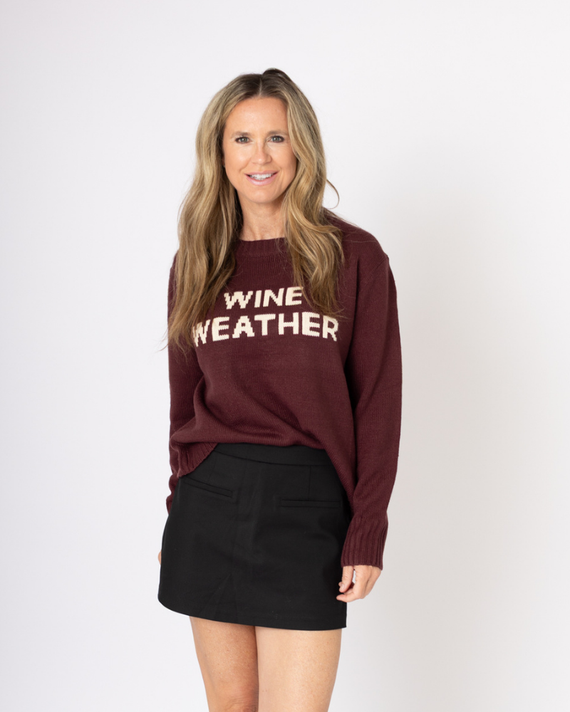 Wine Weather Sweater