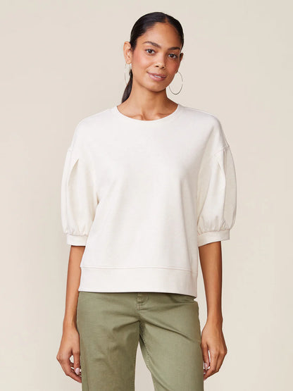 White Twill Pullover