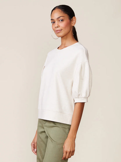 White Twill Pullover