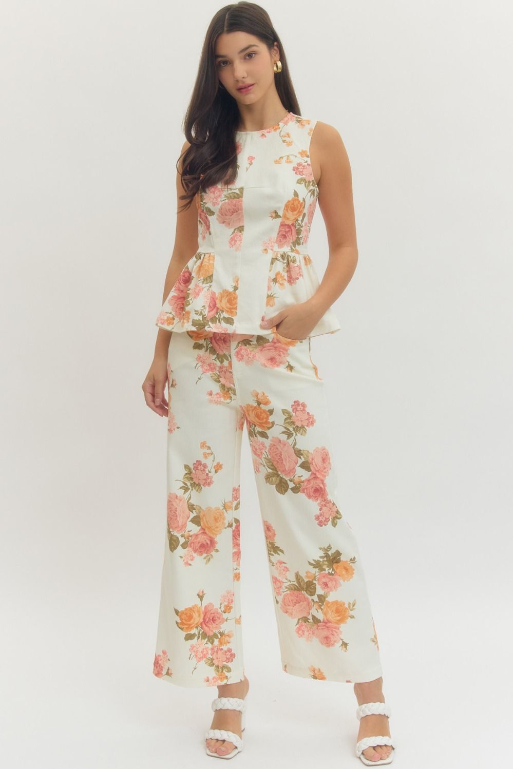 Floral Peplum Top