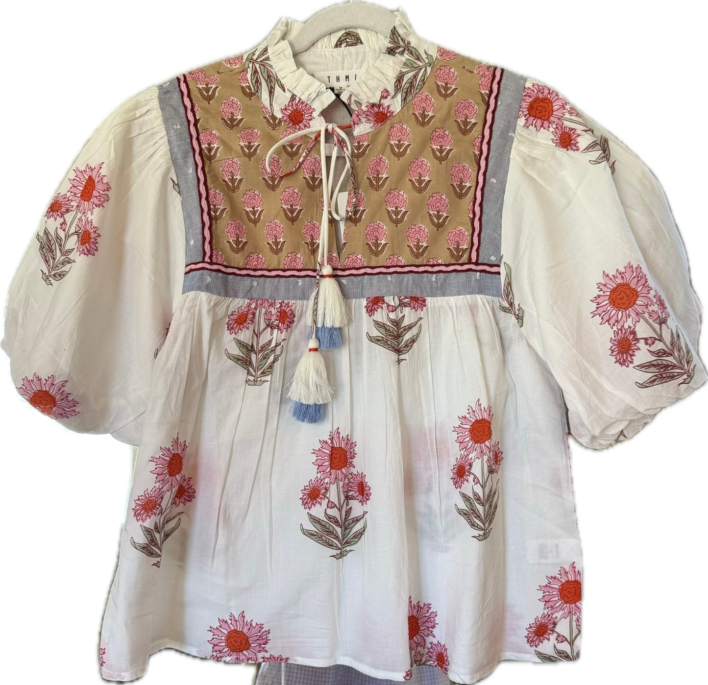Puff Sleeve Floral Top