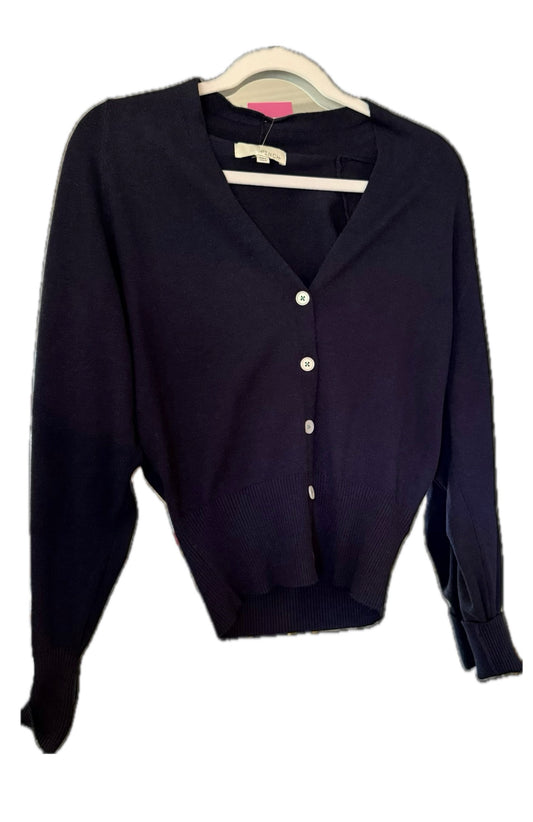 Ink Button Stitch Cardigan