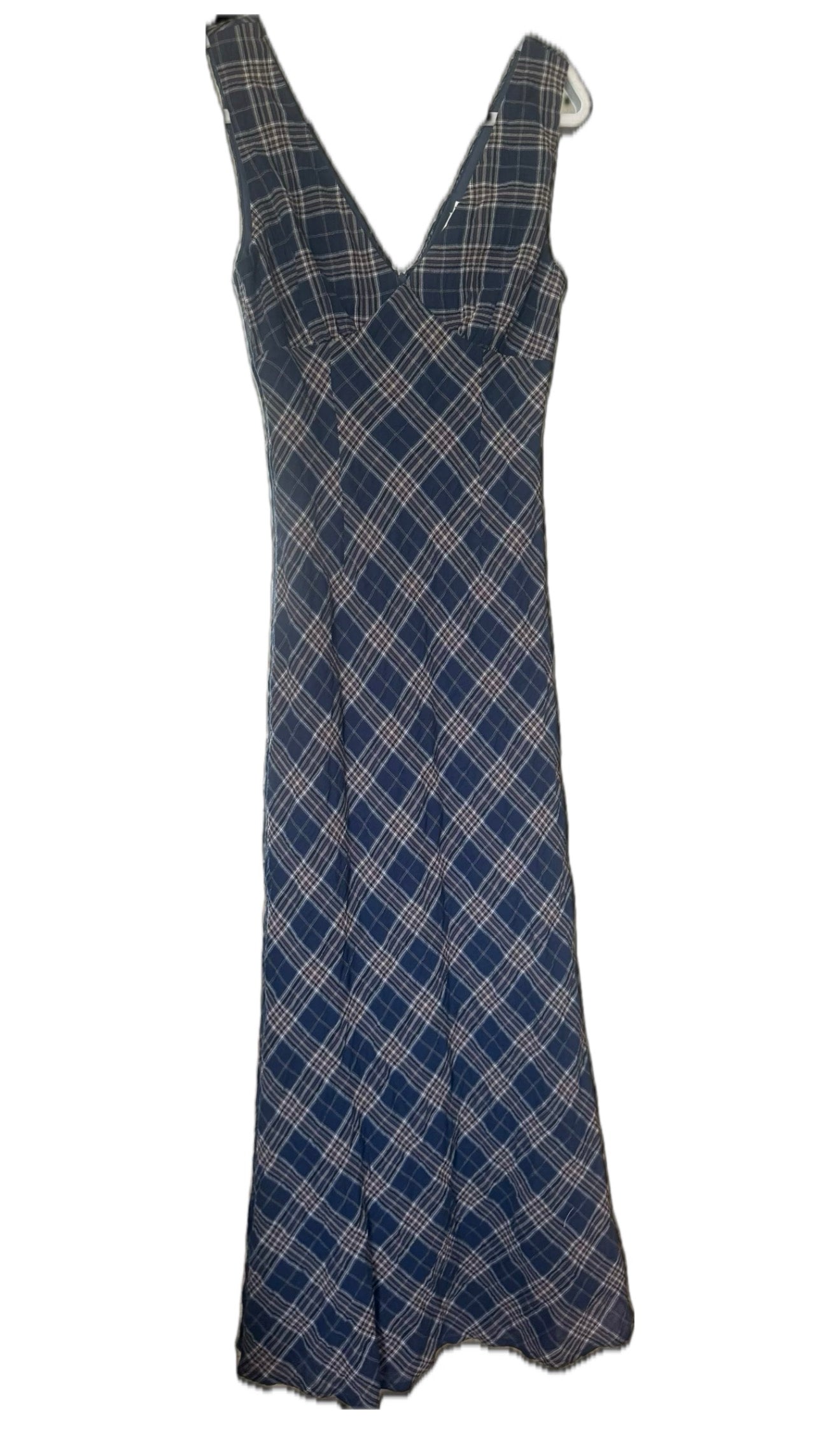 Plaid Sleeveless Maxi Dress