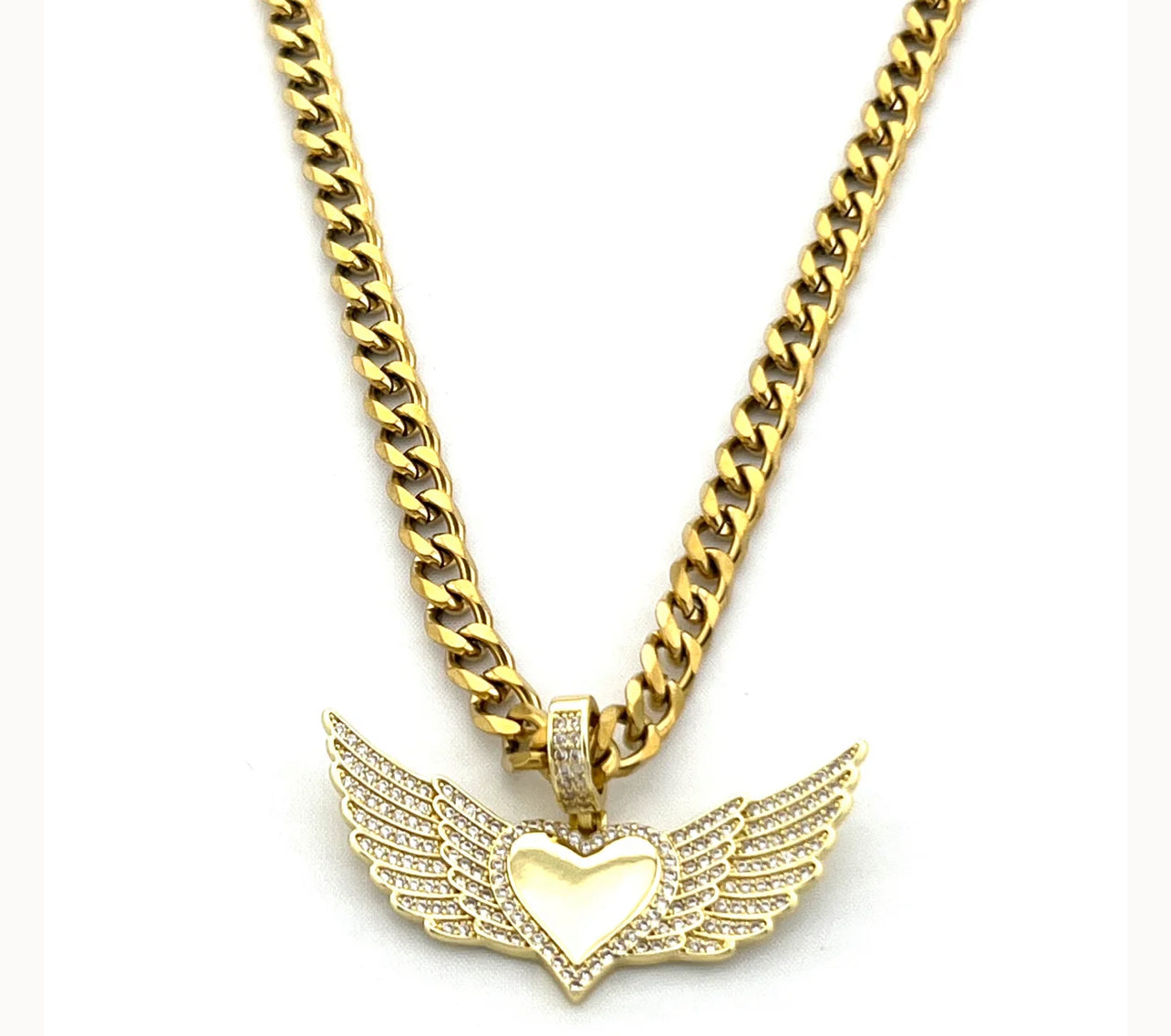 Flutter Heart Necklace Gold