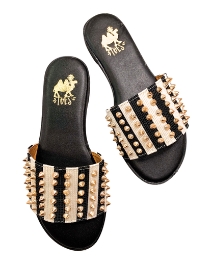 Black and White Sandal