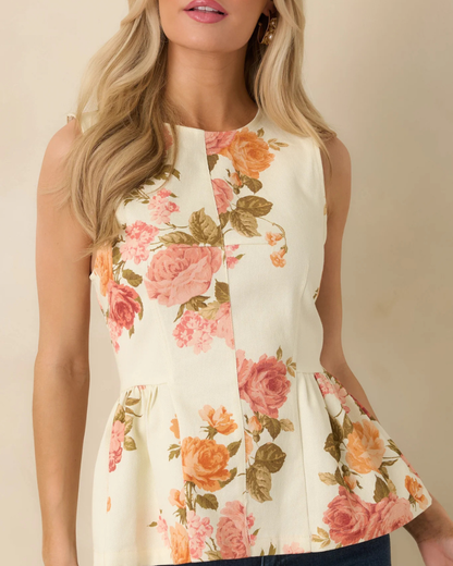 Floral Peplum Top