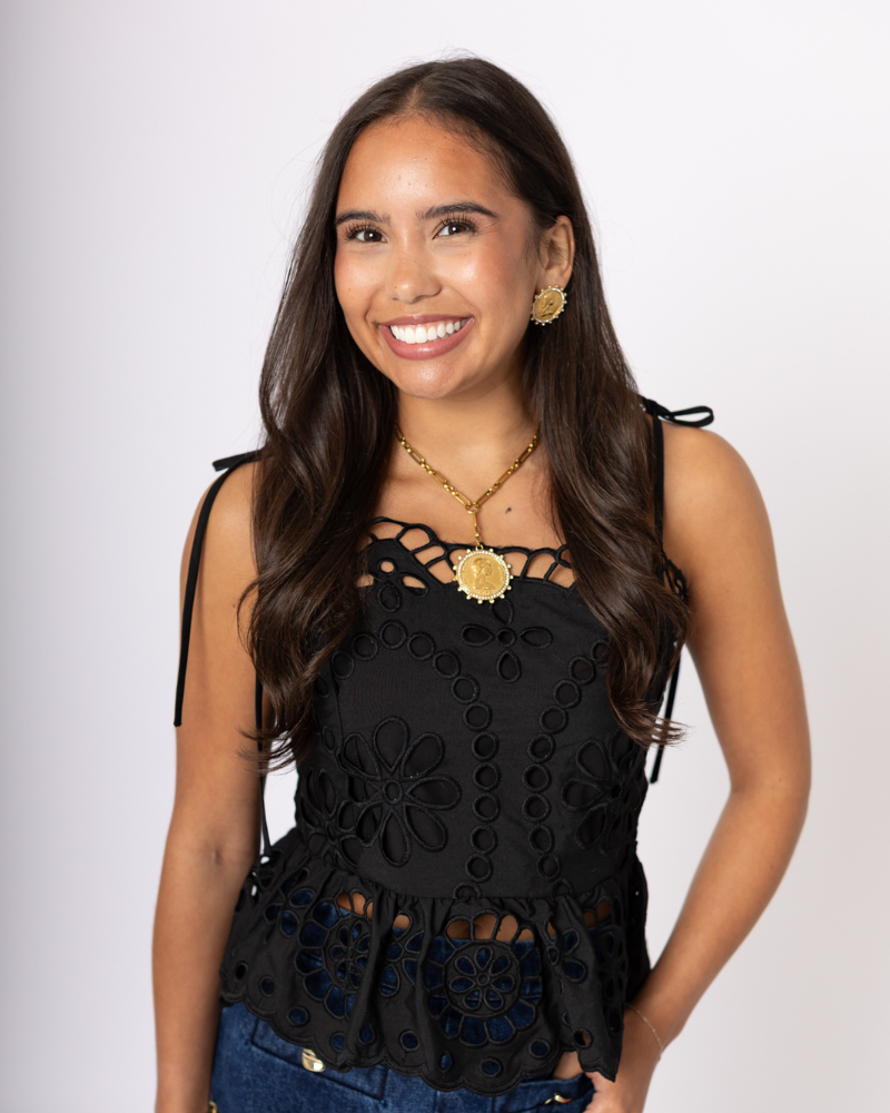 Black Sleeveless Lace Top