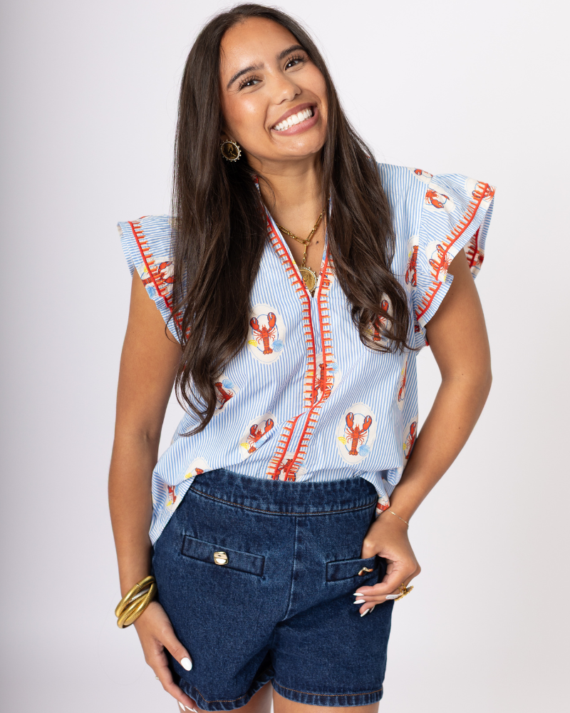 Lobster Print Top