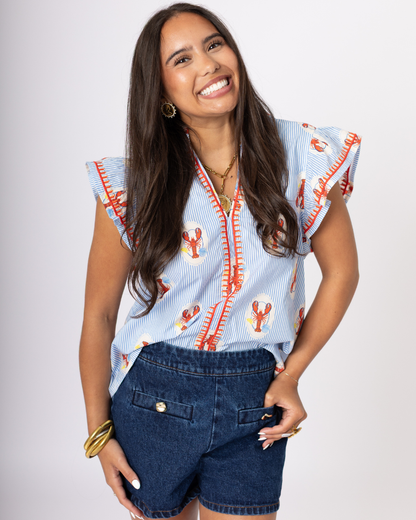 Lobster Print Top