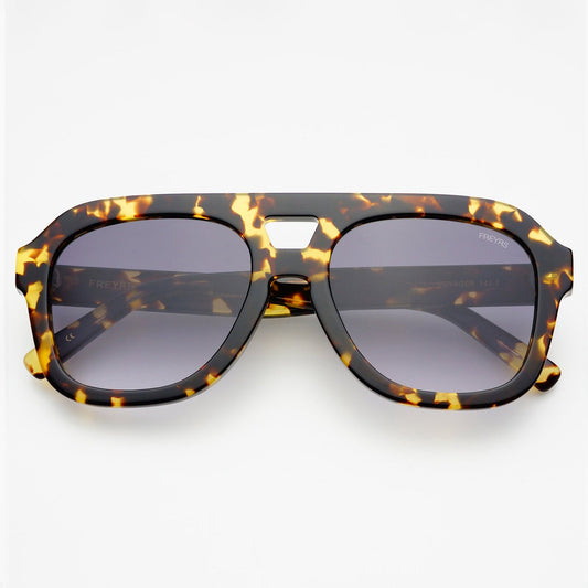Voyager FREYRS Aviator Sunglasses - Yellow Tortoise