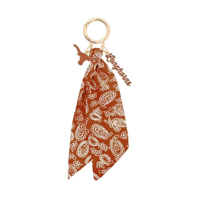 Longhorns Logo Bandana Bag Charm
