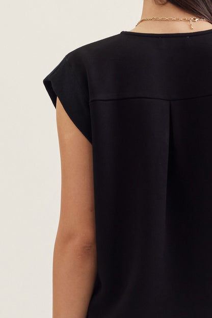 Black Knit Top