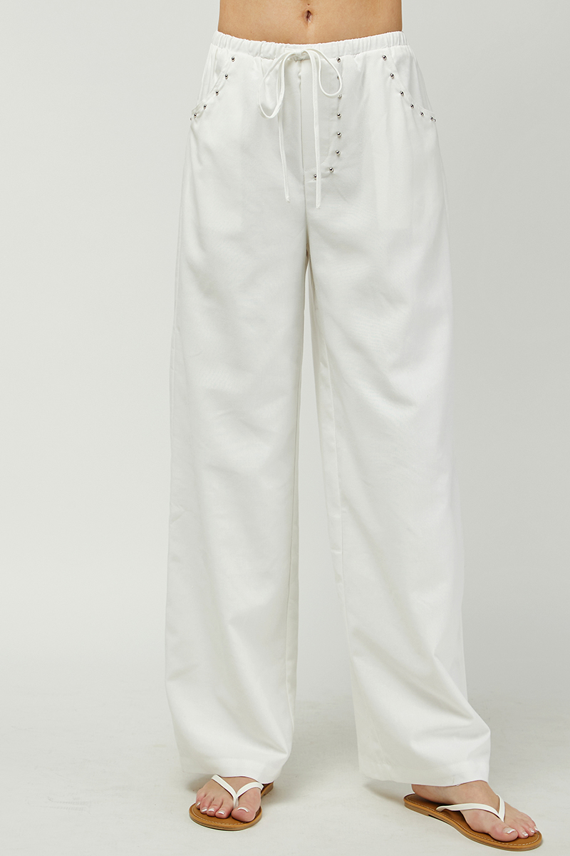 Off White Linen Pants